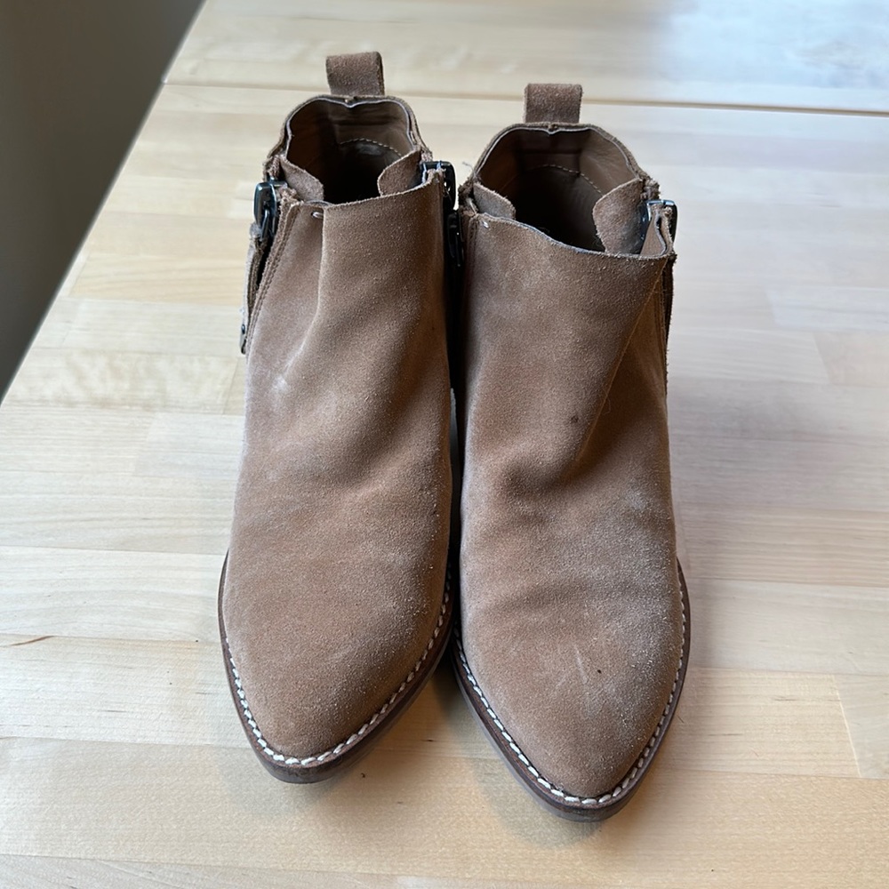 Dolce Vita Tan Suede Leather Booties - Picture 2 of 12